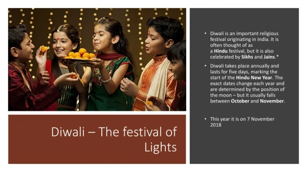 Diwali – The festival of Lights