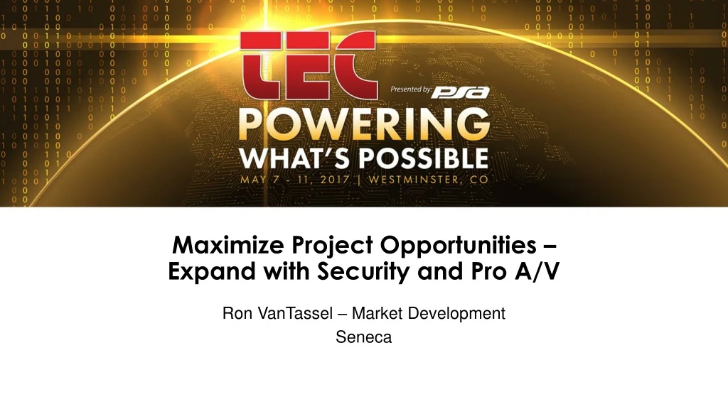 maximize project opportunities expand with security and pro a v