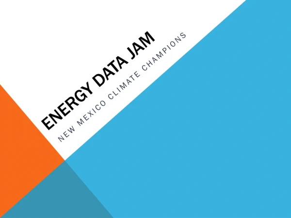 Energy Data Jam