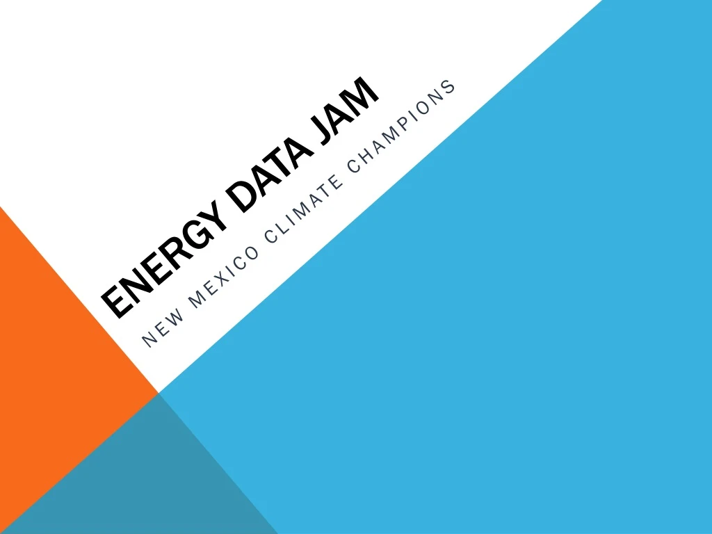 energy data jam