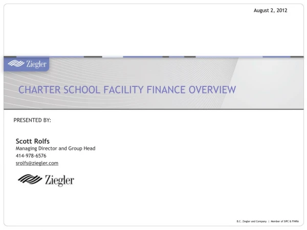 Charter School Facility Finance Overview