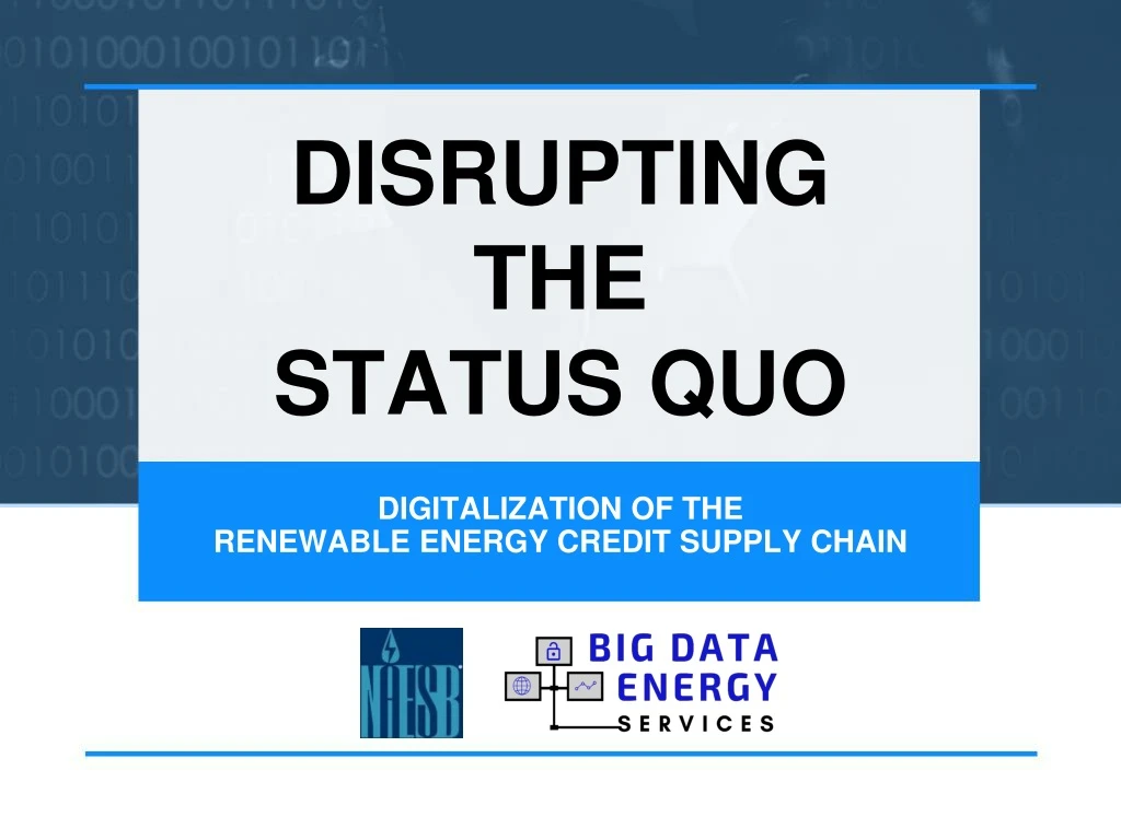 disrupting the status quo