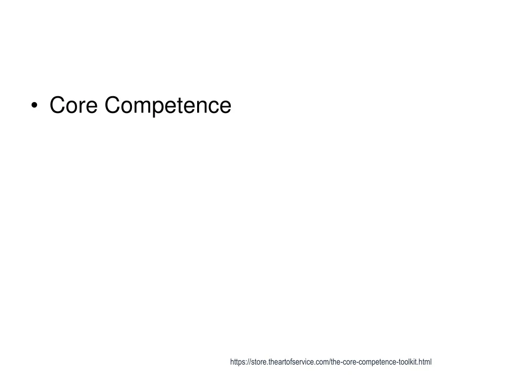 core competence