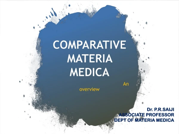 Comparative Materia Medica