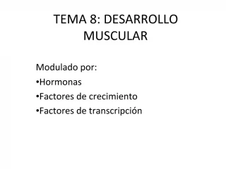 TEMA 8: DESARROLLO MUSCULAR - slide 1