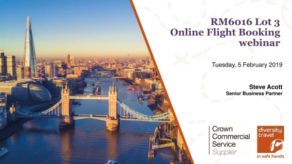 RM6016 Lot 3 Online Flight Booking webinar