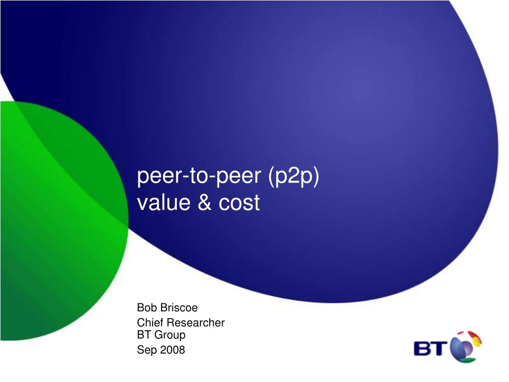 peer to peer p2p value cost