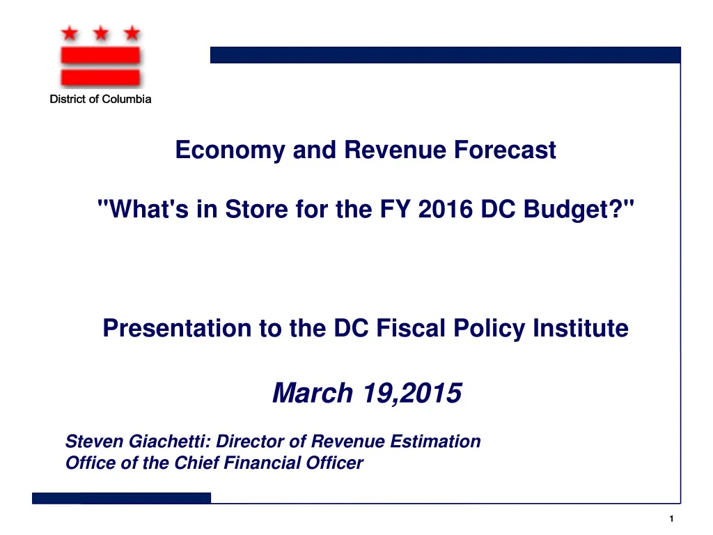 economy and revenue forecast what s in store