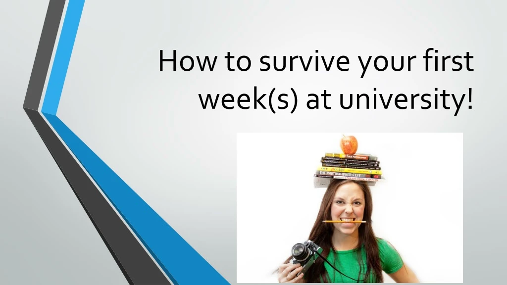 how to survive your first week s at university