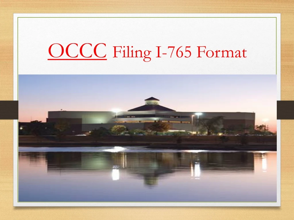 occc filing i 765 format