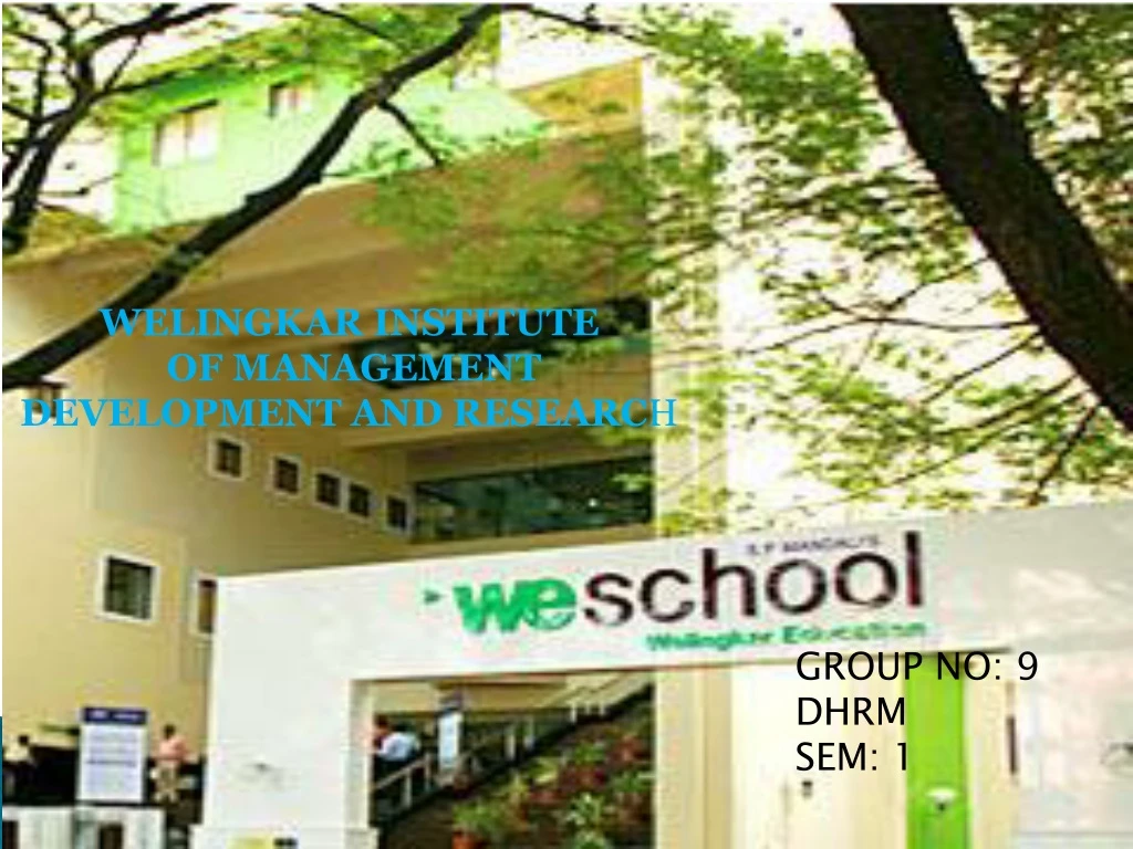 welingkar institute of management development