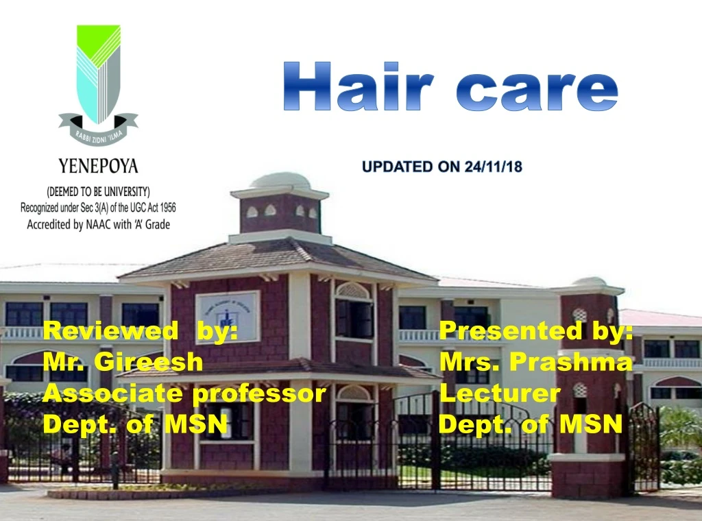 hair care updated on 24 11 18
