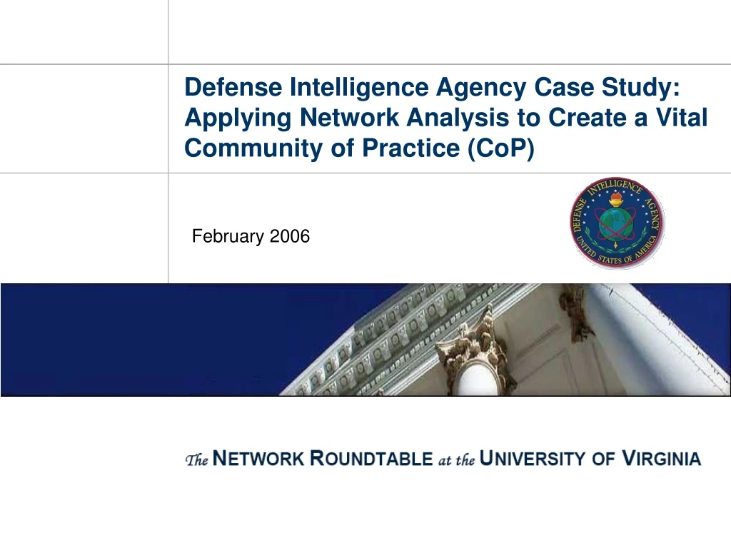 defense intelligence agency case study applying