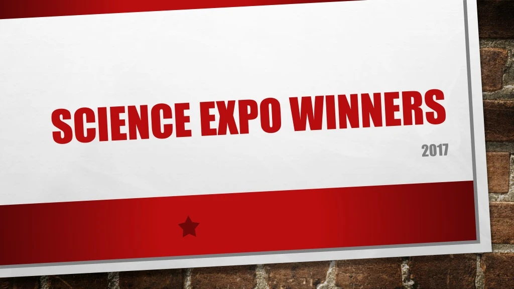 science expo winners