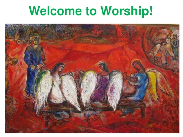 Welcome to Worship!