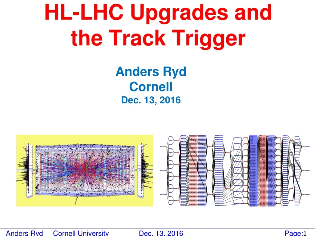 hl lhc upgrades and the track trigger