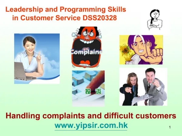 Leadership and Programming Skills in Customer Service DSS20328