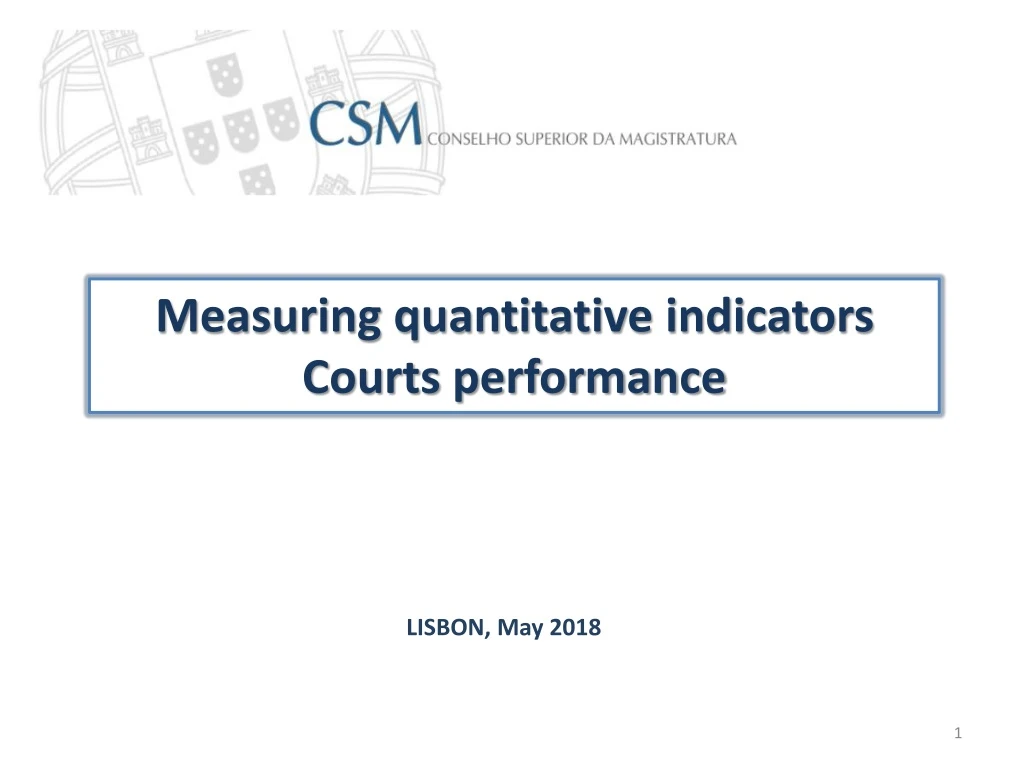 measuring quantitative indicators courts