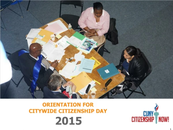 ORIENTATION for Citywide Citizenship Day