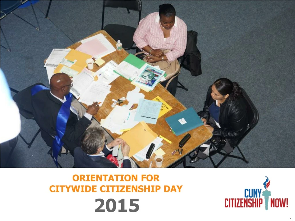 orientation for citywide citizenship day