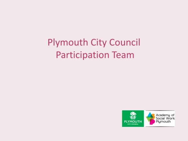 Plymouth City Council Participation Team