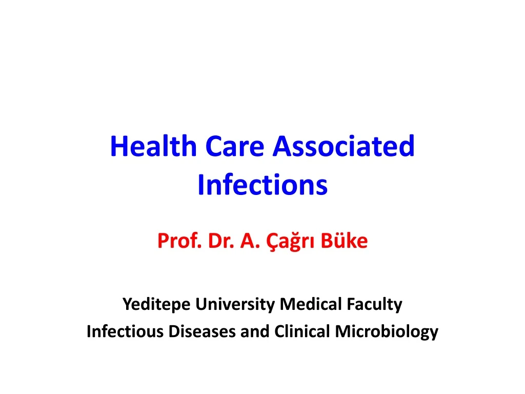 health care associated infections