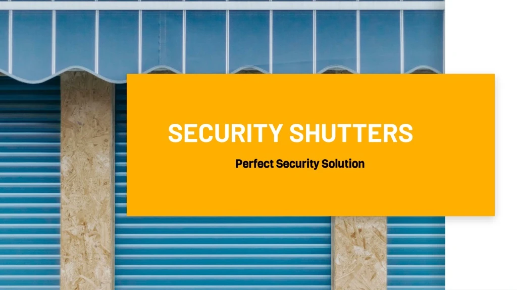 security shutters