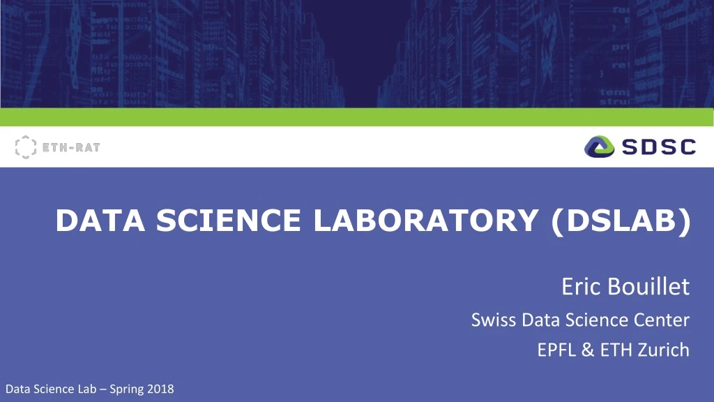data science laboratory dslab