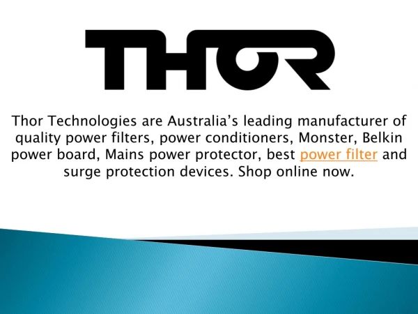 thor technologies are australia s leading