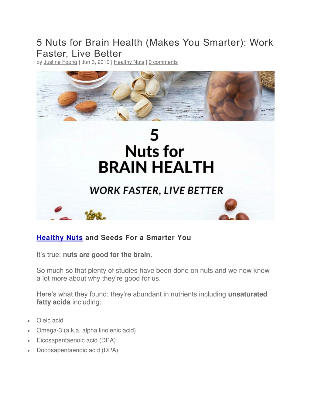 5 nuts for brain health makes you smarter work
