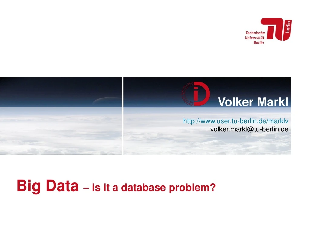 big data is it a database problem