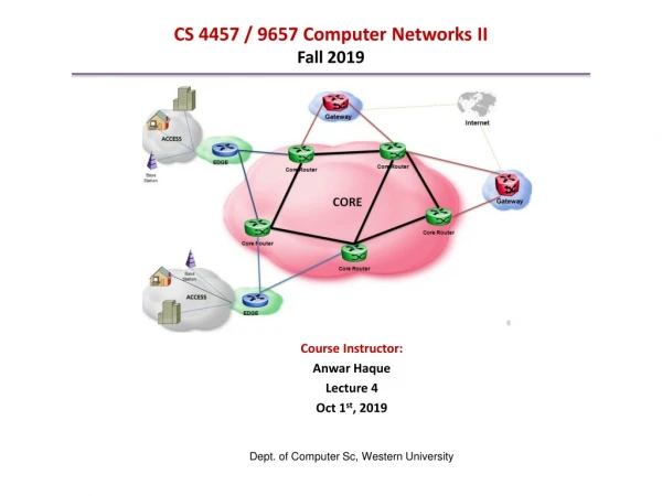 CS 4457 / 9657 Computer Networks II Fall 2019