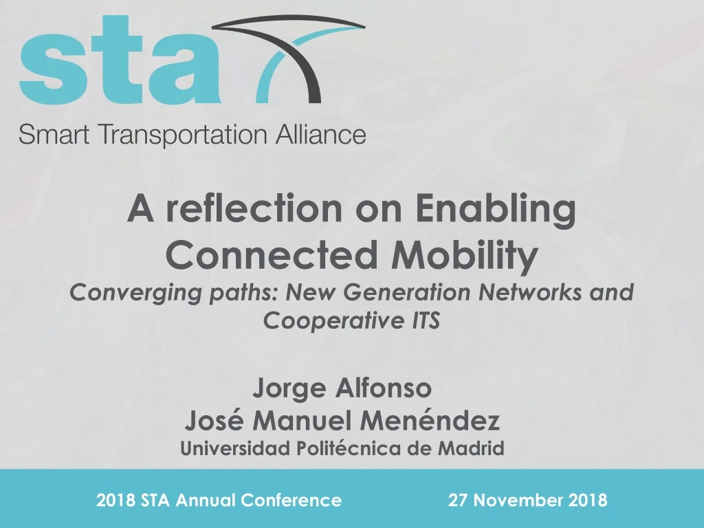 a reflection on enabling connected mobility