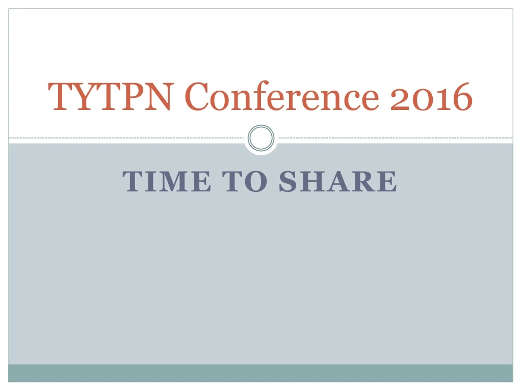 tytpn conference 2016