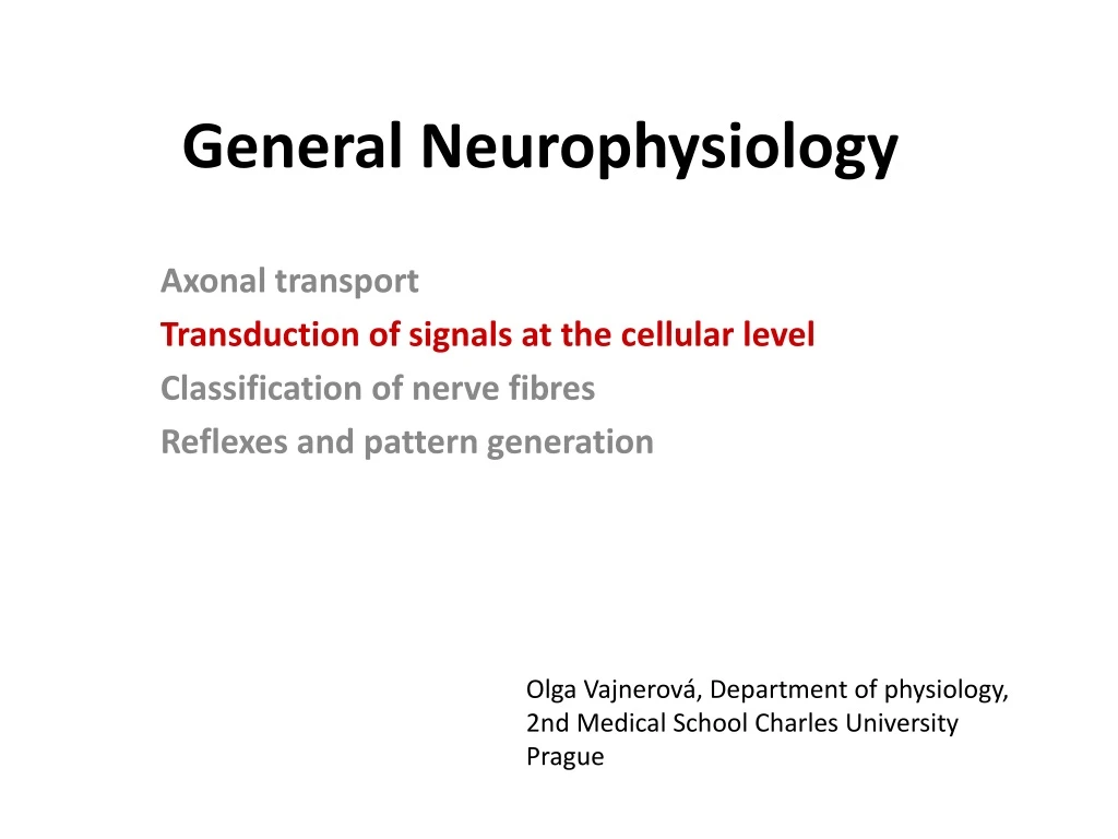 general neurophysiology