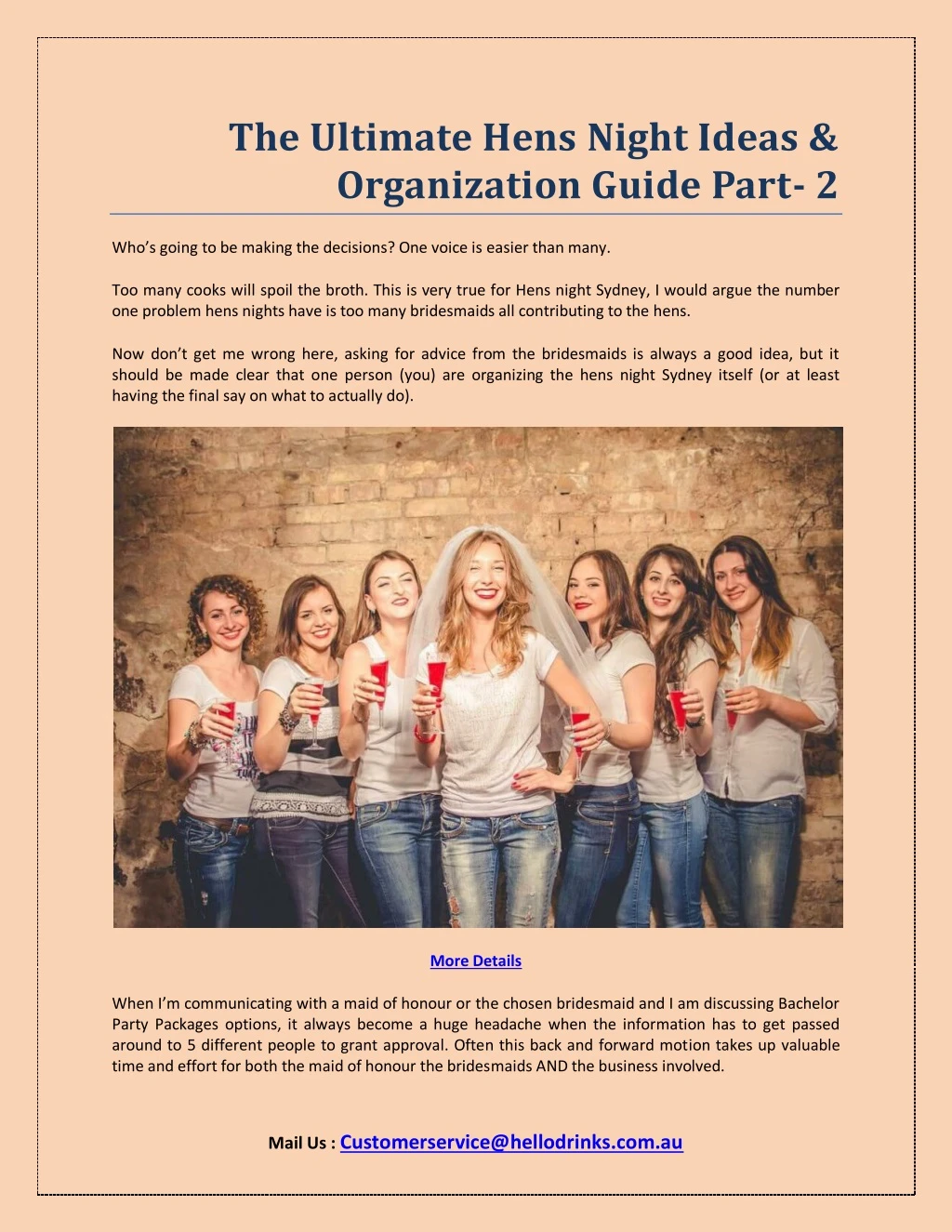 the ultimate hens night ideas organization guide