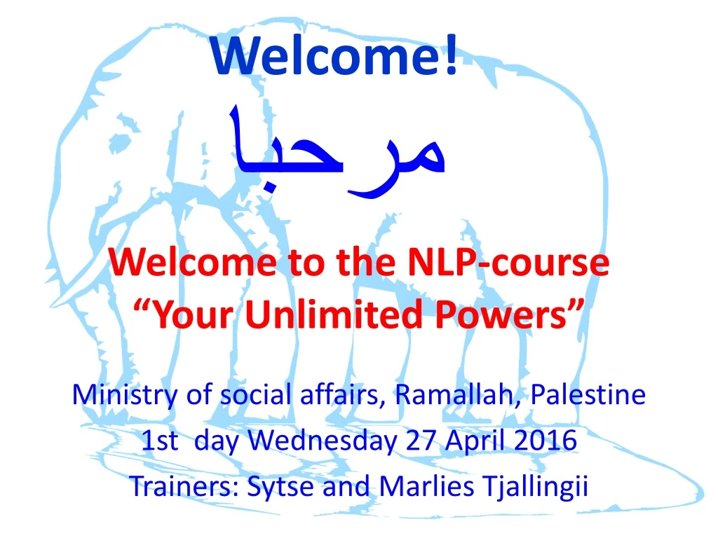 welcome to the nlp course your unlimited powers