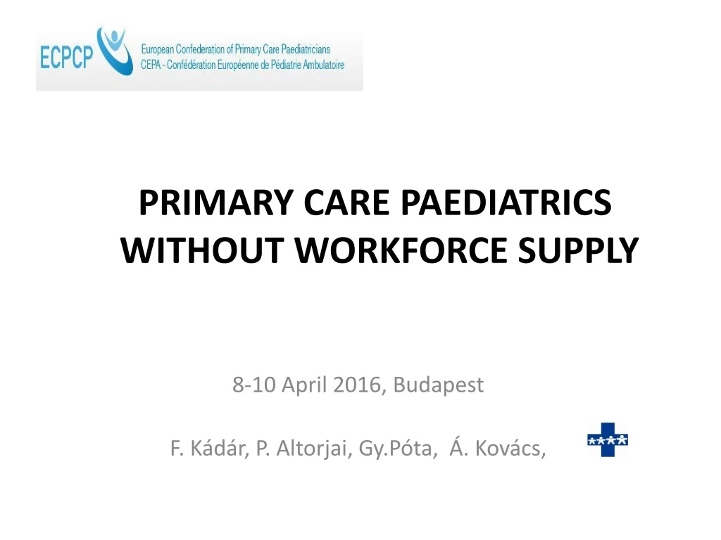 primary care paediatrics without workforce supply