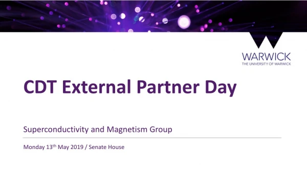 CDT External Partner Day