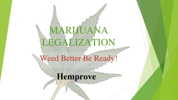 Marijuana legalisation effect in canada - Hemprove