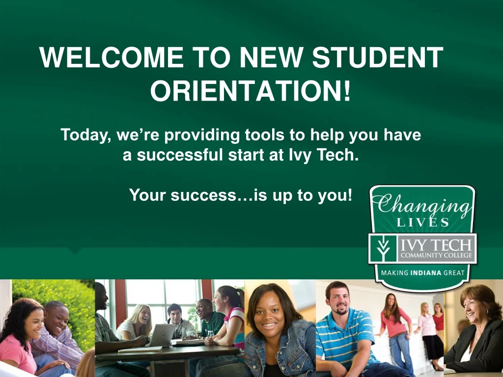 welcome to new student orientation