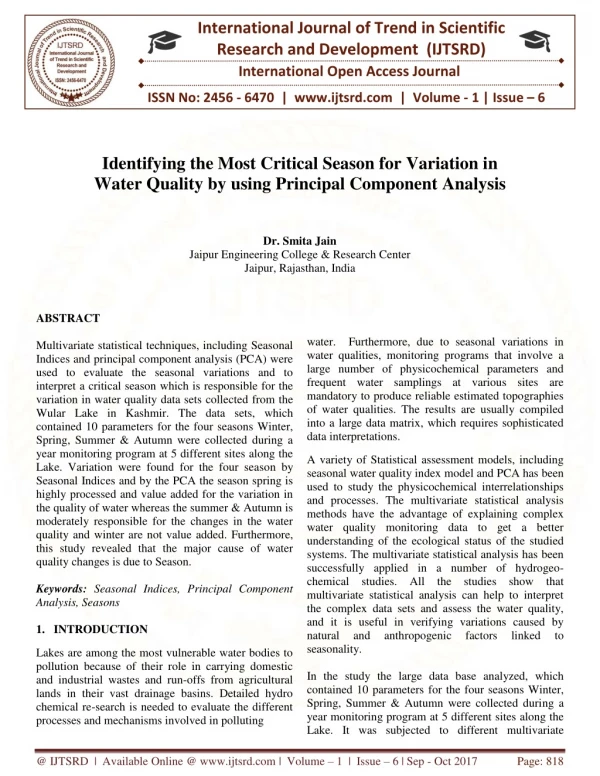 international journal of trend in scientific