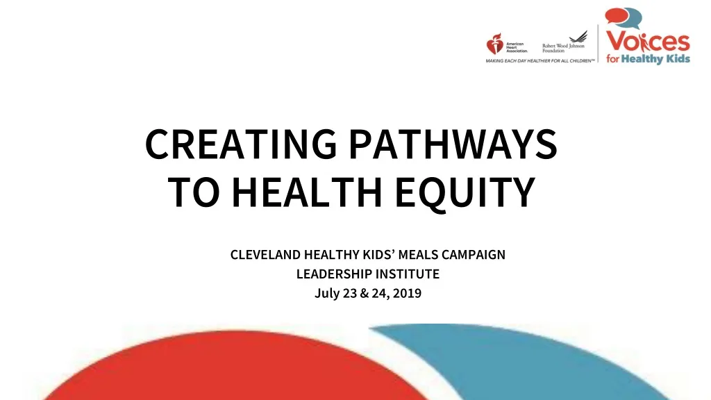 cleveland healthy kids meals campaign leadership institute july 23 24 2019