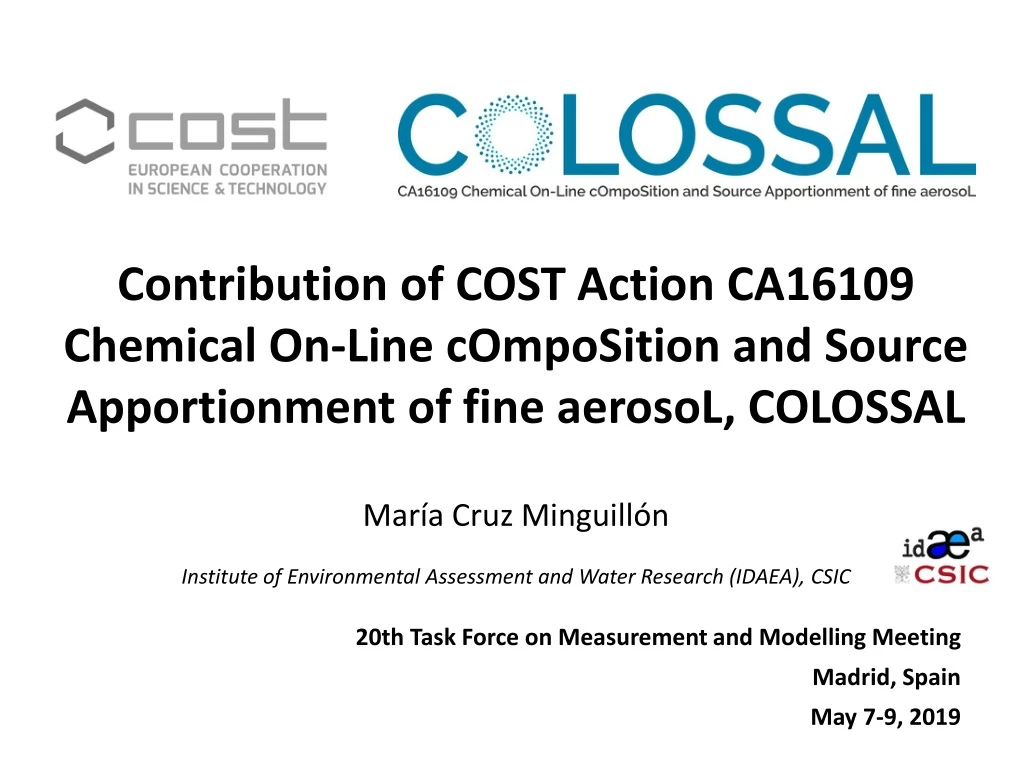 contribution of cost action ca16109 chemical