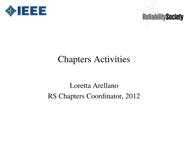 Chapters Activities