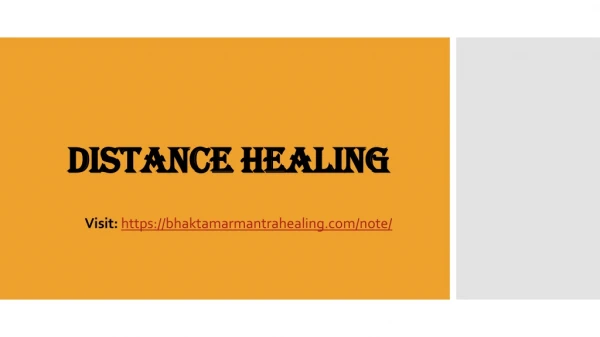distance healing