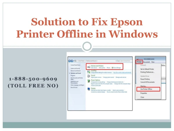 Fix Epson Printer Offline in Windows