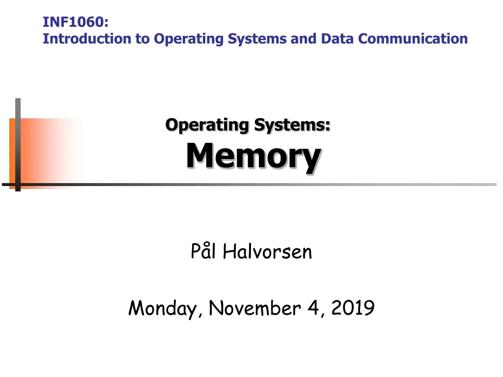 operating systems memory