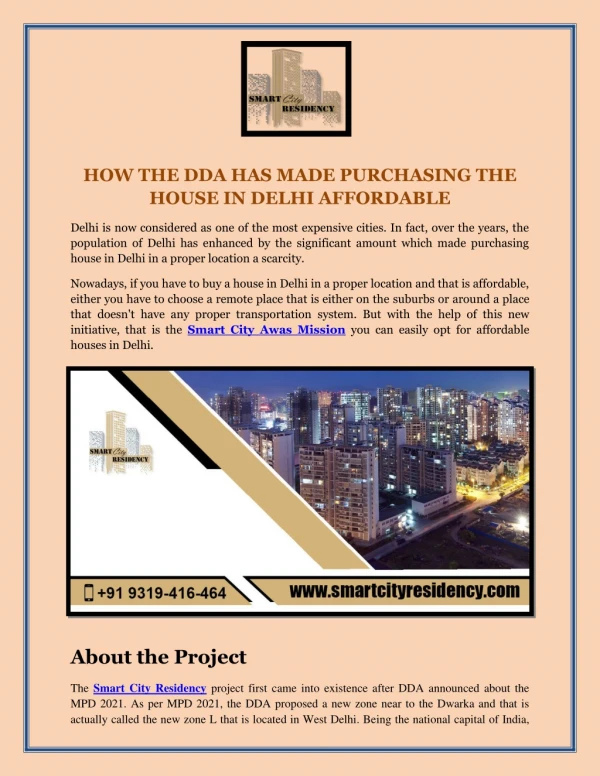 How The DDA has Made Purchasing the House in Delhi Affordable