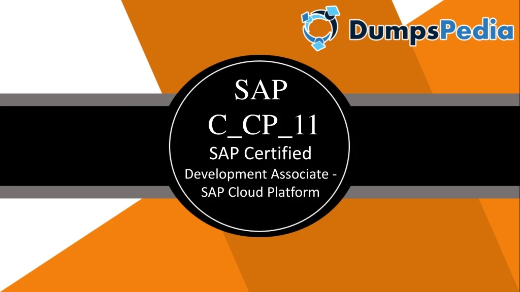 sap c cp 11 sap certified development associate